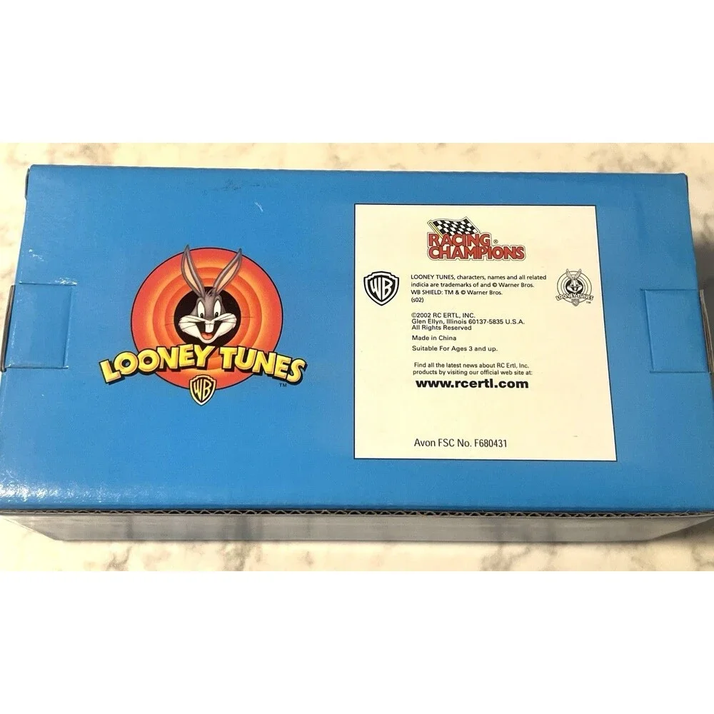 Vintage 2002 Racing Champions Looney Tunes 3 Car Set Bugs Bunny Taz Tweety NEW